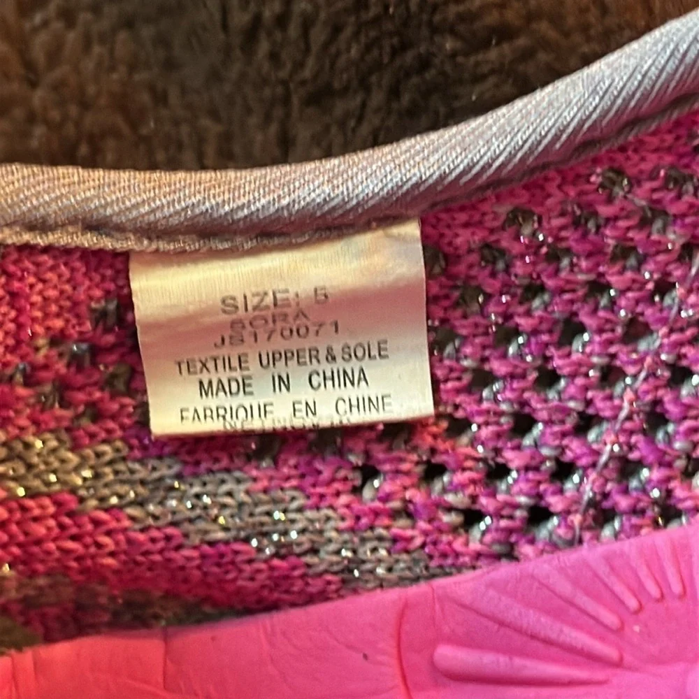 JAMBU KD Sora Pink/ Silver Mary Jane Outdoor/ Water Shoe Sz 5 Big Kid